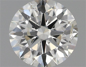 Picture of Natural Diamond 0.50 Carats, Round with Excellent Cut, H Color, SI1 Clarity and Certified by IGI