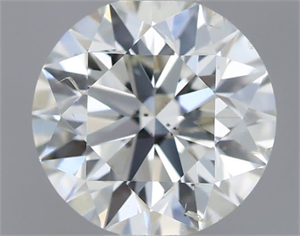 Picture of Natural Diamond 0.51 Carats, Round with Excellent Cut, H Color, SI1 Clarity and Certified by IGI