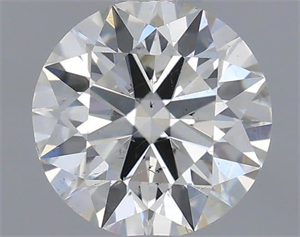 Picture of Natural Diamond 0.50 Carats, Round with Excellent Cut, H Color, SI1 Clarity and Certified by IGI