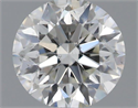 Natural Diamond 0.50 Carats, Round with Excellent Cut, H Color, SI1 Clarity and Certified by IGI