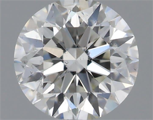 Picture of Natural Diamond 0.50 Carats, Round with Excellent Cut, H Color, SI1 Clarity and Certified by IGI