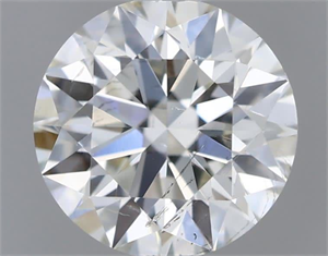 Picture of Natural Diamond 0.51 Carats, Round with Excellent Cut, H Color, SI1 Clarity and Certified by IGI