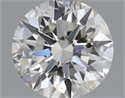 Natural Diamond 0.41 Carats, Round with Excellent Cut, H Color, SI1 Clarity and Certified by IGI