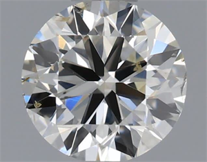 Picture of Natural Diamond 0.50 Carats, Round with Very Good Cut, I Color, SI1 Clarity and Certified by IGI