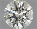 Natural Diamond 0.40 Carats, Round with Excellent Cut, J Color, SI2 Clarity and Certified by IGI