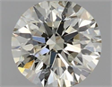 Natural Diamond 0.40 Carats, Round with Excellent Cut, K Color, SI2 Clarity and Certified by IGI