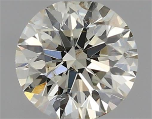 Picture of Natural Diamond 0.40 Carats, Round with Excellent Cut, K Color, SI2 Clarity and Certified by IGI