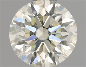 Picture of Natural Diamond 0.59 Carats, Round with Excellent Cut, I Color, SI1 Clarity and Certified by IGI