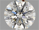 Natural Diamond 0.52 Carats, Round with Excellent Cut, I Color, SI1 Clarity and Certified by IGI