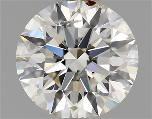 Picture of Natural Diamond 0.52 Carats, Round with Excellent Cut, I Color, SI1 Clarity and Certified by IGI