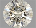 Natural Diamond 0.42 Carats, Round with Excellent Cut, K Color, SI2 Clarity and Certified by IGI