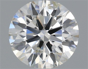 Picture of Natural Diamond 0.50 Carats, Round with Excellent Cut, I Color, SI2 Clarity and Certified by IGI