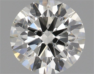 Picture of Natural Diamond 0.52 Carats, Round with Excellent Cut, I Color, SI2 Clarity and Certified by IGI