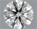 Natural Diamond 0.50 Carats, Round with Excellent Cut, J Color, SI2 Clarity and Certified by IGI