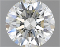 Natural Diamond 0.51 Carats, Round with Excellent Cut, I Color, SI1 Clarity and Certified by IGI