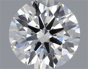 Picture of Natural Diamond 0.50 Carats, Round with Excellent Cut, I Color, SI1 Clarity and Certified by IGI