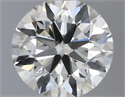 Natural Diamond 0.50 Carats, Round with Excellent Cut, I Color, SI2 Clarity and Certified by IGI