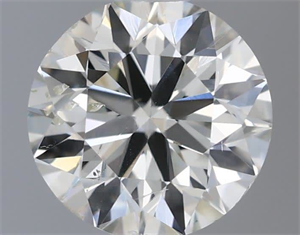 Picture of Natural Diamond 0.50 Carats, Round with Excellent Cut, I Color, SI2 Clarity and Certified by IGI