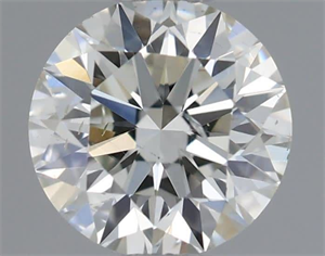 Picture of Natural Diamond 0.51 Carats, Round with Excellent Cut, I Color, SI1 Clarity and Certified by IGI