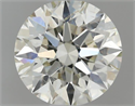 Natural Diamond 0.51 Carats, Round with Excellent Cut, I Color, SI2 Clarity and Certified by IGI