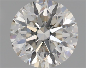 Picture of Natural Diamond 0.53 Carats, Round with Excellent Cut, I Color, SI2 Clarity and Certified by IGI