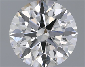 Picture of Natural Diamond 0.40 Carats, Round with Excellent Cut, I Color, SI1 Clarity and Certified by IGI