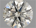 Natural Diamond 0.50 Carats, Round with Excellent Cut, I Color, SI1 Clarity and Certified by IGI