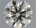 Natural Diamond 0.50 Carats, Round with Excellent Cut, J Color, SI1 Clarity and Certified by IGI