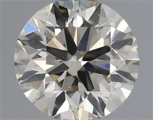 Picture of Natural Diamond 0.50 Carats, Round with Excellent Cut, J Color, SI1 Clarity and Certified by IGI