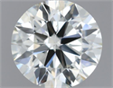 Natural Diamond 0.50 Carats, Round with Excellent Cut, H Color, VS2 Clarity and Certified by IGI