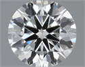 Natural Diamond 0.50 Carats, Round with Excellent Cut, H Color, VS2 Clarity and Certified by IGI