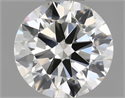 Natural Diamond 0.50 Carats, Round with Excellent Cut, H Color, VVS2 Clarity and Certified by IGI