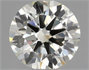 Natural Diamond 0.44 Carats, Round with Excellent Cut, K Color, SI1 Clarity and Certified by IGI