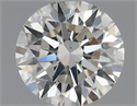 Natural Diamond 0.41 Carats, Round with Excellent Cut, K Color, SI1 Clarity and Certified by IGI