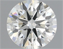 Natural Diamond 0.50 Carats, Round with Excellent Cut, I Color, VS2 Clarity and Certified by IGI