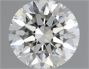 Natural Diamond 0.51 Carats, Round with Excellent Cut, H Color, SI1 Clarity and Certified by IGI