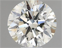 Natural Diamond 0.40 Carats, Round with Very Good Cut, J Color, VS2 Clarity and Certified by IGI