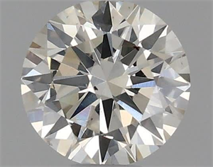 Picture of Natural Diamond 0.41 Carats, Round with Excellent Cut, K Color, SI1 Clarity and Certified by IGI