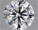 Natural Diamond 0.40 Carats, Round with Very Good Cut, H Color, SI1 Clarity and Certified by IGI