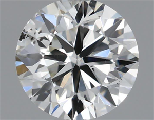 Picture of Natural Diamond 0.40 Carats, Round with Very Good Cut, H Color, SI1 Clarity and Certified by IGI