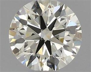 Picture of Natural Diamond 0.42 Carats, Round with Excellent Cut, K Color, SI1 Clarity and Certified by IGI