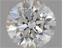 Natural Diamond 0.50 Carats, Round with Very Good Cut, H Color, SI2 Clarity and Certified by IGI