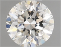 Natural Diamond 0.40 Carats, Round with Very Good Cut, J Color, VS2 Clarity and Certified by IGI