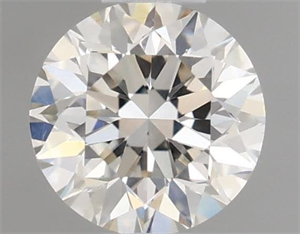 Picture of Natural Diamond 0.40 Carats, Round with Very Good Cut, J Color, VS2 Clarity and Certified by IGI