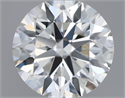 Natural Diamond 0.50 Carats, Round with Excellent Cut, H Color, SI1 Clarity and Certified by IGI