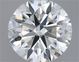 Picture of Natural Diamond 0.50 Carats, Round with Excellent Cut, H Color, SI1 Clarity and Certified by IGI