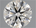 Natural Diamond 0.53 Carats, Round with Excellent Cut, H Color, VS2 Clarity and Certified by IGI