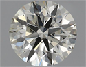 Natural Diamond 0.40 Carats, Round with Excellent Cut, J Color, SI1 Clarity and Certified by IGI