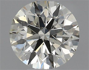 Picture of Natural Diamond 0.40 Carats, Round with Excellent Cut, J Color, SI1 Clarity and Certified by IGI