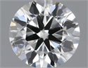 Natural Diamond 0.54 Carats, Round with Excellent Cut, H Color, SI1 Clarity and Certified by IGI